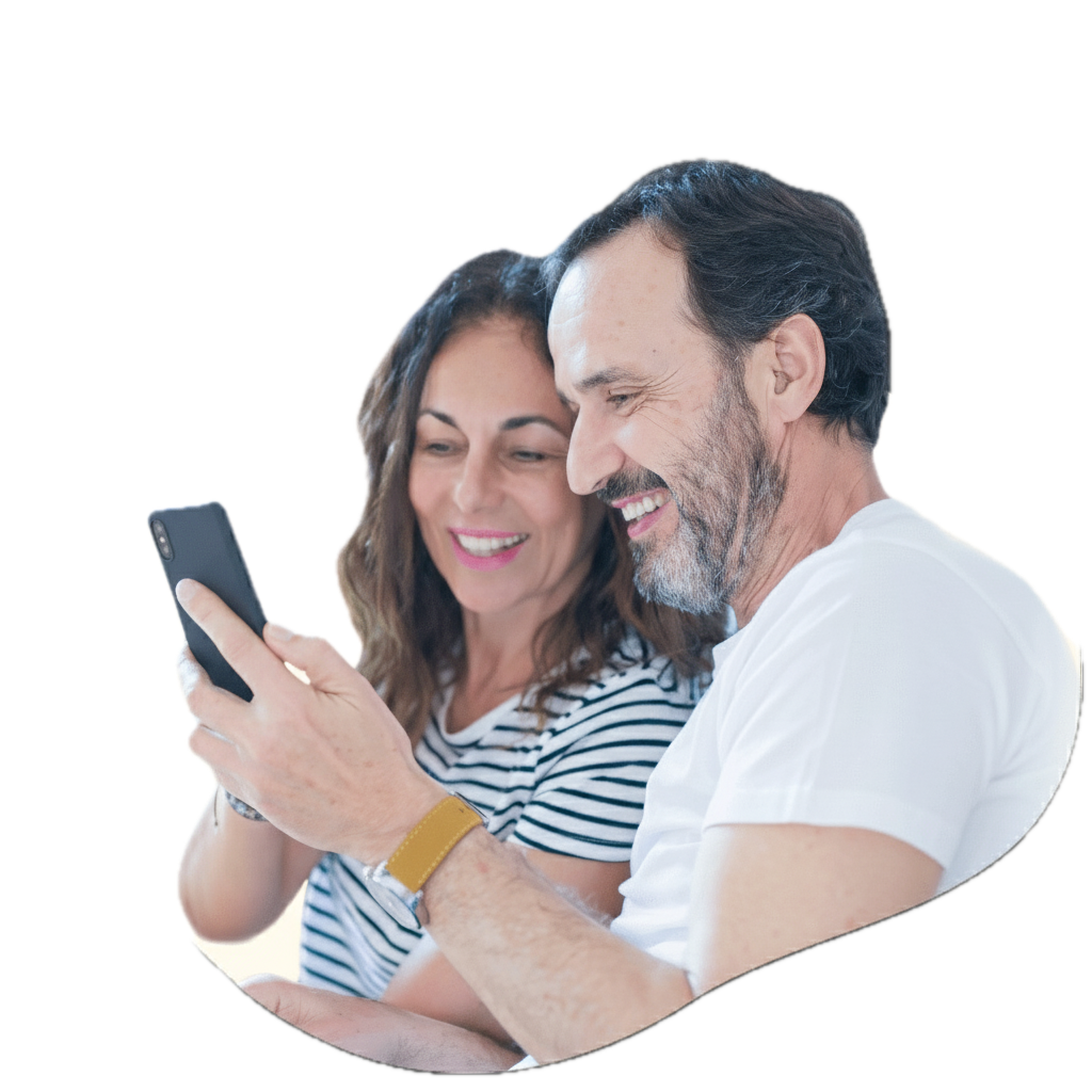 Pareja de pensionados felices